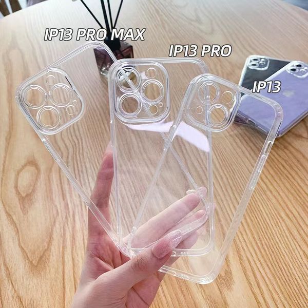 

for iphone phone cases cover premium transparent rugged clear shockproof space with retail package 13 12 11 pro max xr xs x 6 7 8 plus