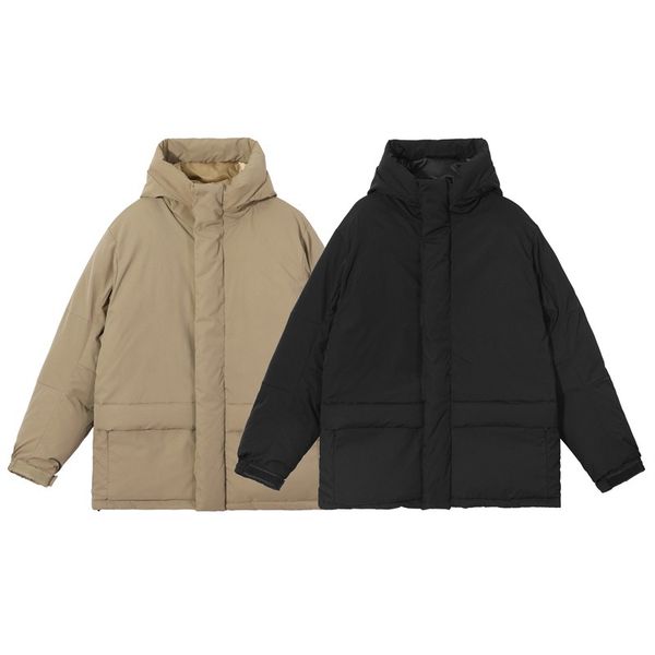 

coats keep warm parkas men women black khaki down jacket clothes, Black;brown