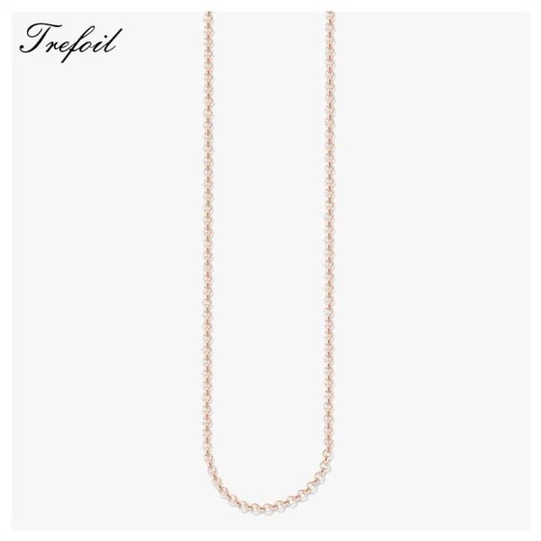 

chains round belcher link chain necklace 2021 fashion jewelry classic basic accessories 925 sterling silver gift for women208s