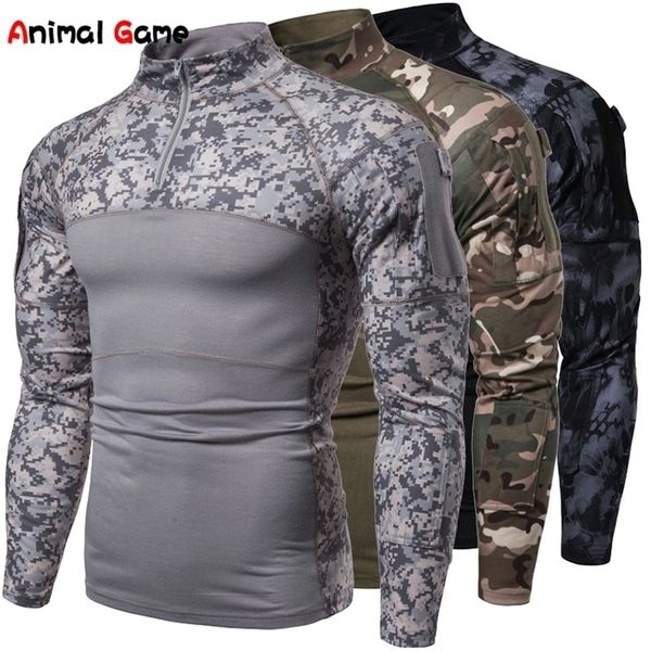 

mens tshirts mens camouflage military long sleeve tshirt assault long sleeve tight tshirt tactical 221008, White;black