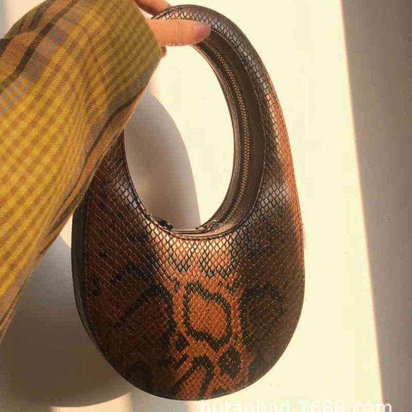 

shoulder bags oval designer egg bag snake leather small round bag mini handbag female 220617