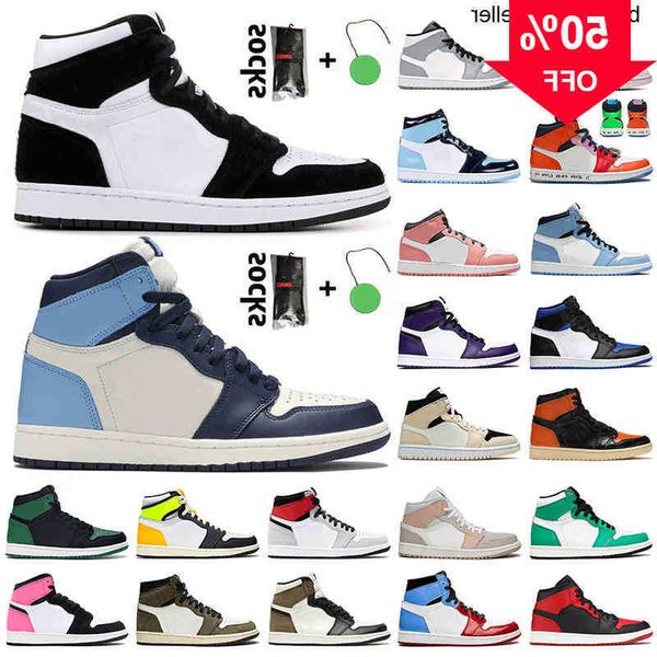 

2021 selling jumpman 1 1s high og twist obsidian unc 1s basketball shoes melody fearless dark mocha valentines day trainers sneakers