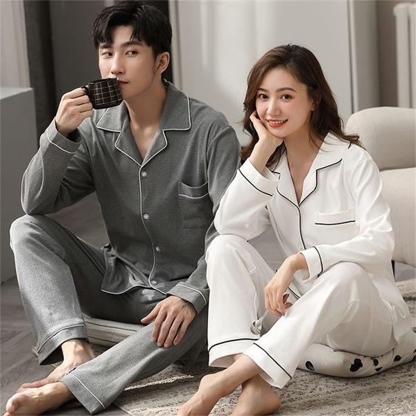 

men's sleepwear winter couple pajamas clothes 100 cotton bedroom for women and men hombre dormir home pijamas pj pyjamas femme 221007, Black;brown