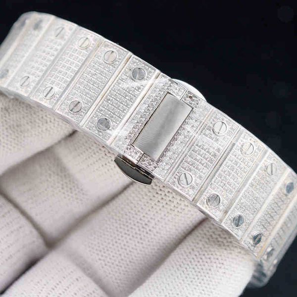 

2022 diamond mens watch automatic mechanical sapphire watch 40mm busins wristwatch stainls steel belt montre de luxe giftsgax3 diamond, Slivery;brown