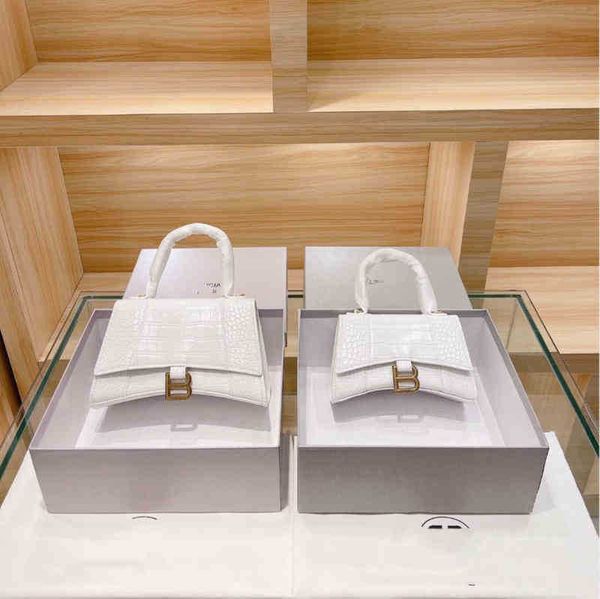 

portable luxuryss balencigas 2022 designer women messenger bags crocodile hourglass hanbags paris b-buckle handbag 4rjj