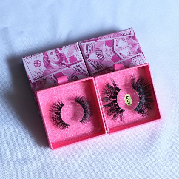 

25mm 5d mink lashes 3d false eyelashes with private logo boxes natural look makeup eyelash extensions