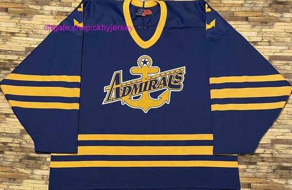 

new jerseys stitched retro sp echl hampton roads admirals hockey jersey mens kids throwback jerseys, Black