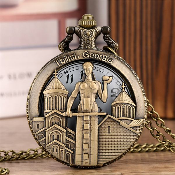 

vintage style watches hollow out tbilisi georgia design men women quartz analog pocket watch necklace pendant chain, Slivery;golden