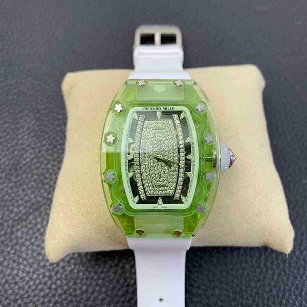 

watch designer luxury womens mechanical richa milles business leisure rm07-02 fully automatic tape women's swiss movement es brand wris, Slivery;brown