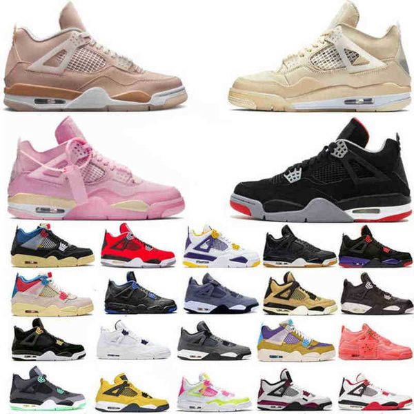 

2022 jumpman 4s basketball shoes 4 infrared pink leopard shimmer sail black cat bred guava ice neon university blue white oreo 8haj anno