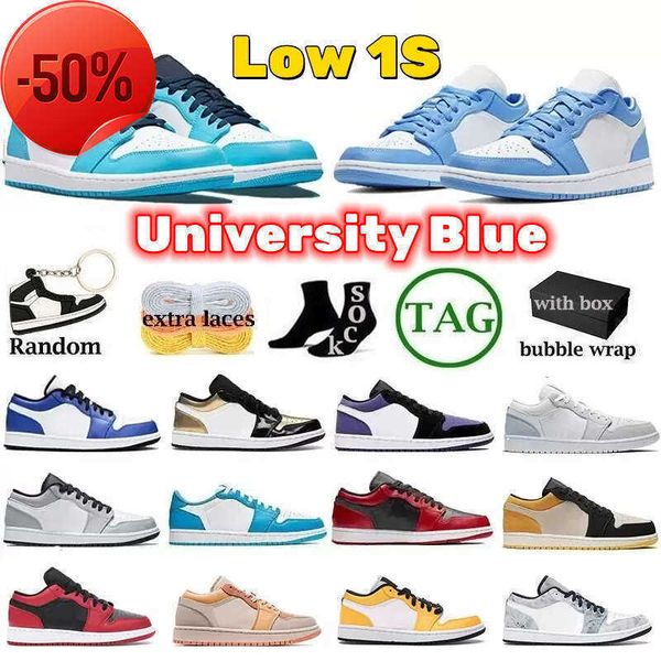 

2021 low cut jumpman 1 og 1s mens basketball shoes electro orange obsidian unc hyper royal university blue lucky green bred patent women