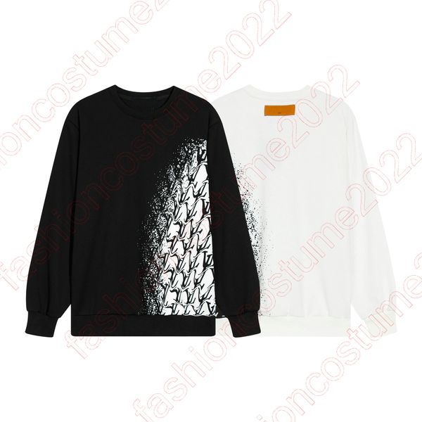 

women lvse monogrames degrade crewneck sweatshirts for men autumn pullover new mens casual hoodies long sleeve fashion sweatshirt casual cre, Black