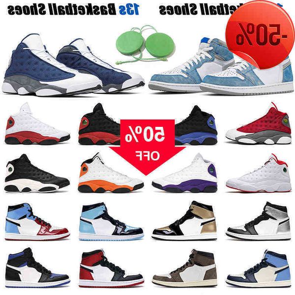 

basketball shoes men jumpman 13s flint 13 black cat 1 hyper royal university blue silver toe dark mocha 1s mens sports sneakers
