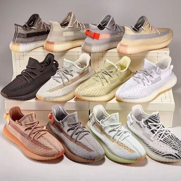 

designer men yeezie running casual shoes luxury running womens yecher yezies zebra reflective static yechiel beluga dazzling sport, Black