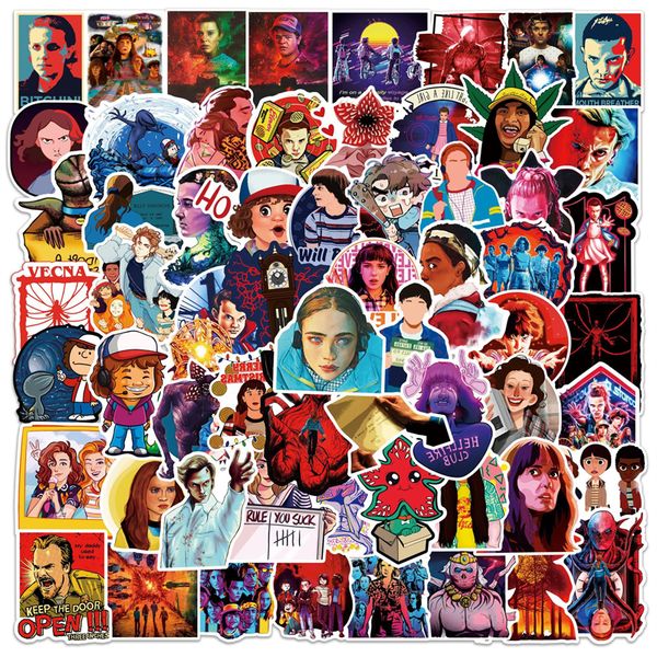 

100pcs stranger things stickers for water bottle cool tv waterproof vinyl decal for teen girl laptop