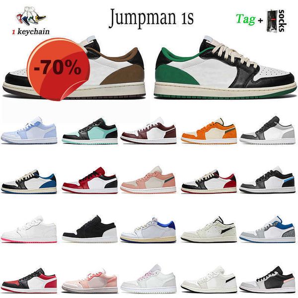 

basketball shoes jordn1 sneakers trainers dark mocha fragment black university blue grey fog reverse shadow toe 2022 jumpman 1 catcus jacks