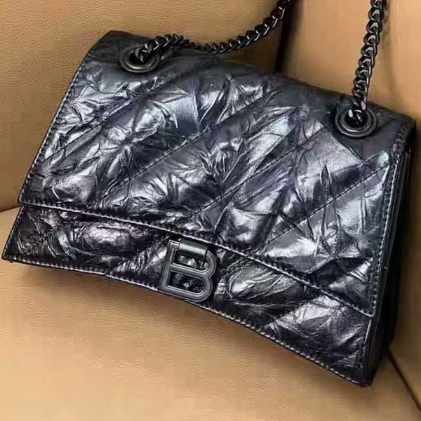 

designer luxury womens bag balencigas handbag b-shaped paris single shoulder messenger fashion square gift shoulder oblique span versatile h