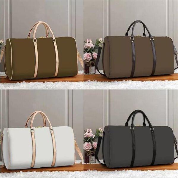 

#41412 55cm shoulder mens empreinte luxury designer travel luggage bag crossbody men totes pu leather duffel handbag 294e