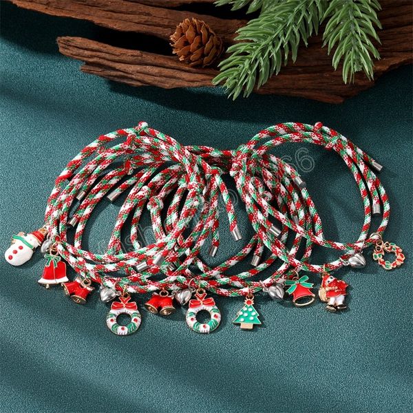

new year women men couple's tree christmas bracelet for lovers vintage heart rope chain bracelets jewelry gifts, Golden;silver