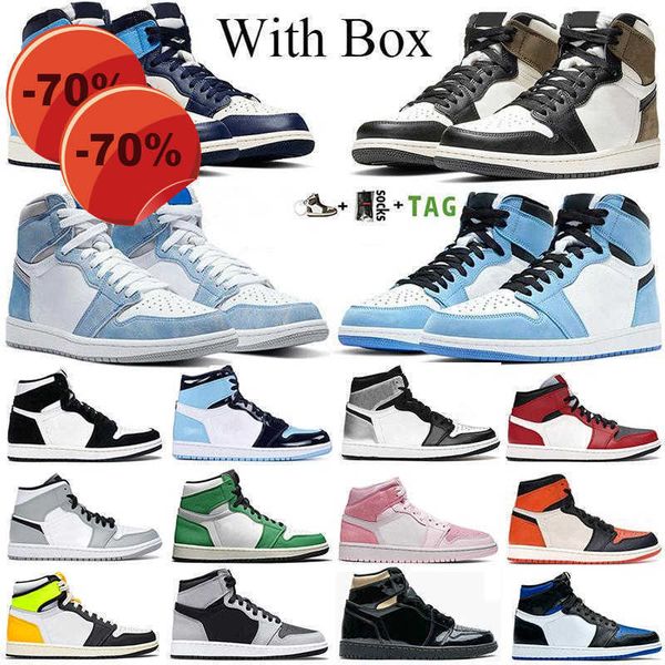 

jumpman 1 mens basketball shoes high unc university blue 1s gold mocha cactus jack obsidian banned bred toe men women trainer sports