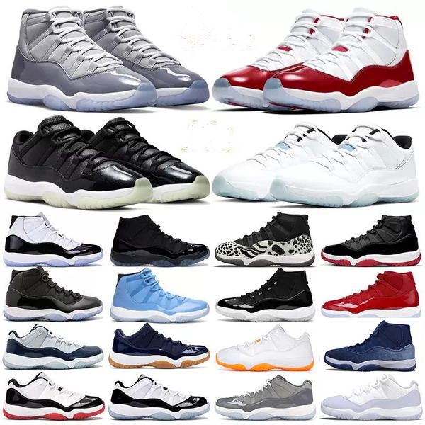 

basketball shoes citrus trainers sneakers midnight navy cool grey animal instinct 25th anniversary bred concord mens cherry 11s men low 72-1