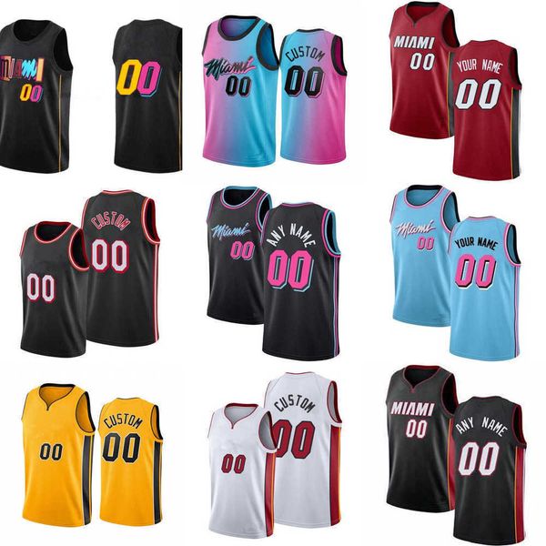 

75th custom jersey miami''heat''men women youth kyle 7 lowry jimmy 22 butler 4 victor oladipo 13 bam adebayo basket utte, Black;red