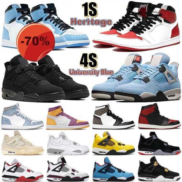 

university blue 1 basketball shoes jumpman 1s high dark mocha unc light smoke grey hyper chicago patent bred royal toe men women trainers
