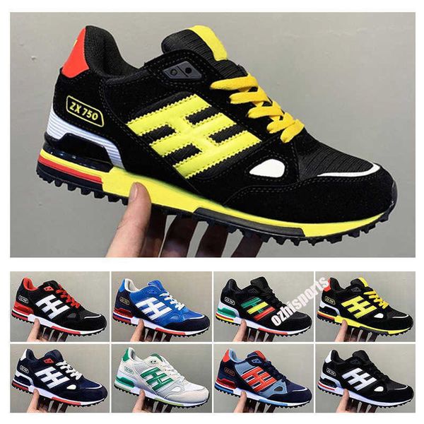 

run shoes designer sneakers white red blue athletic outdoor sports jogging walking zx 750 mens womens size 36-44
