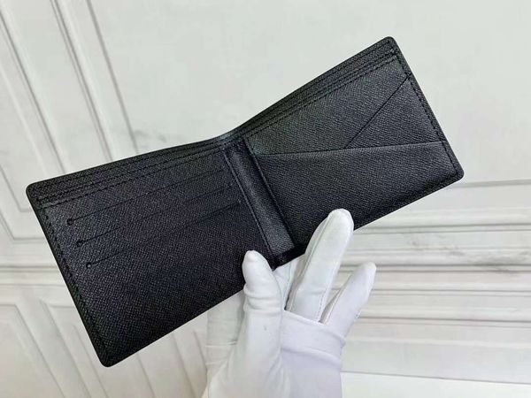 

multiple men short wallets with card holders cash wallet organizer bags purse with box and dust bag, Red;black