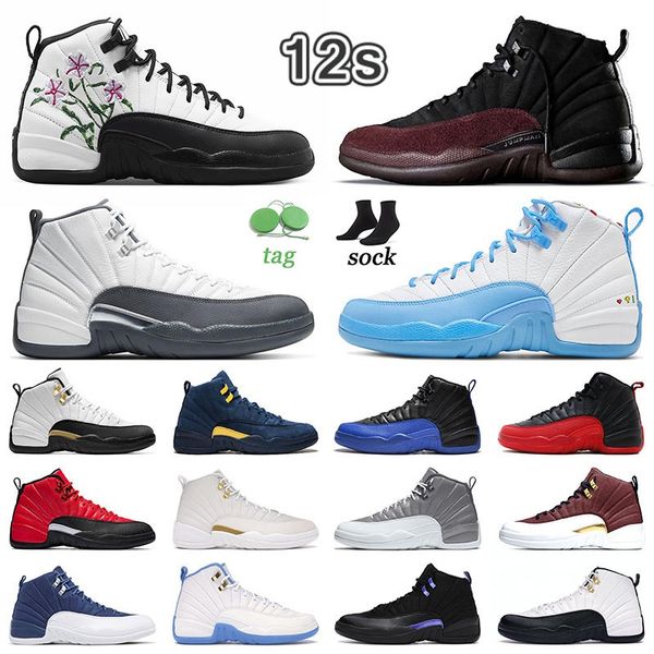 

new 12s playoffs retros basketbal shoes mens jumpman 12 dark grey stealh hyper royal a ma maniere eastside golf gs floral ov white black tax