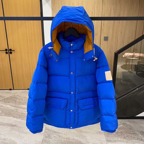 

winter coats man down jacket parkas puffer jackets men womens hooded coat outdoor feather outwear keep warm thick double zipper removable, Black