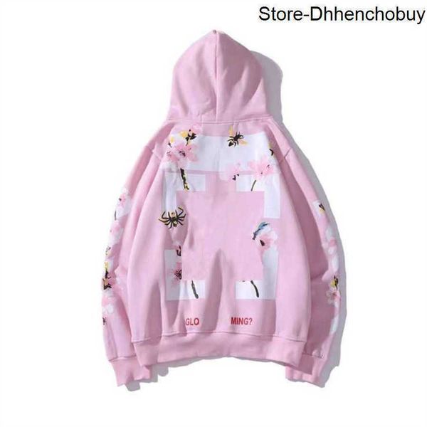 

men's hoodies classic luxury sweatshirts brand offs pullover women sweater men arrow letter print black white hoodie trend sweatshirt
