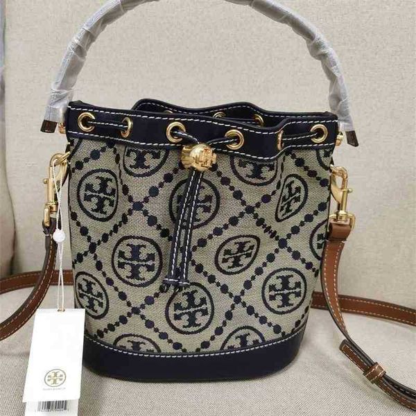 

designer torys bag burchs bags handbags and spring summer women's bag printed drawstring old flower trend bucket single portable mini s