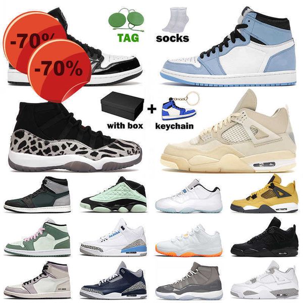 

basketball shoes designer sneakers black cat 4s cool grey low animal instinct university blue mid carbon fiber white 1 1s jumpman 4 men