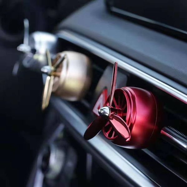 

fashion incense car air freshener propeller perfume diffuser clip with fragrance pad automotive decoration