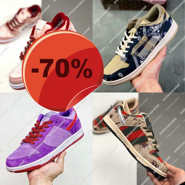 

boots sb low pro trs cactus jack plum men women running shoes strangelove freddy krueger designer trainers sneakers 5.5-11, Black