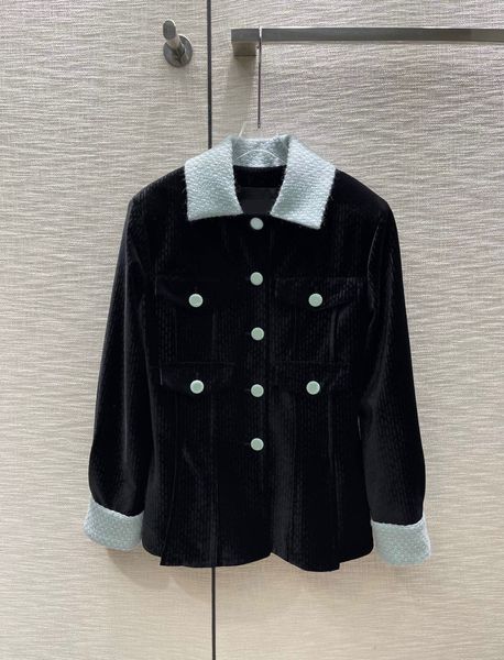 

new fashion women's jackets vintage autumn winter corduroy tweed skirt style coat women patchwork lapel double breasted sweet long jack, Black;brown