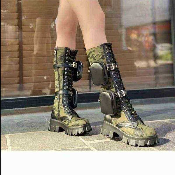 

designer boots new large size 43 motorcycle boot 's high tube over the knee long wallet rider platform combat 220815, Black