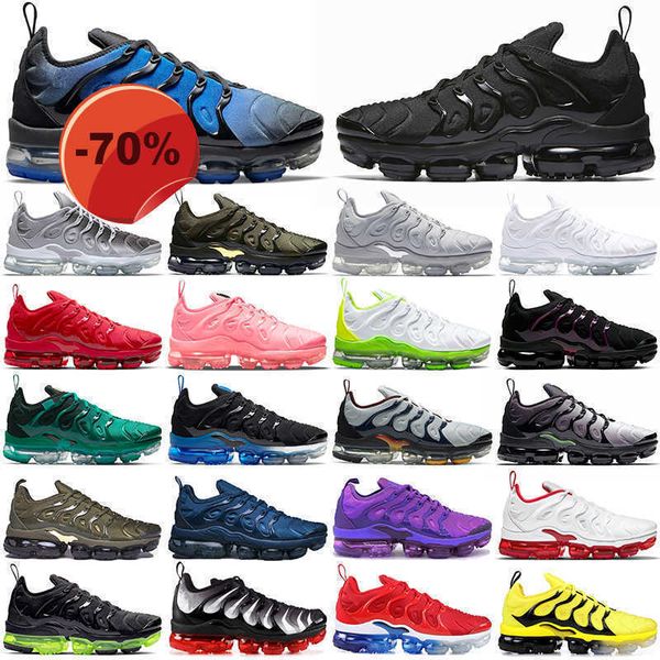

tn plus running shoes men knicks black bubblegum yolk cherry all red cool grey neon olive pure platinum usa dark blue mens womens outdoor
