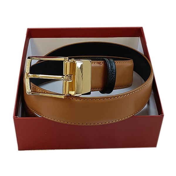 

mens belt luxury belts for men designer fashion ins net red same bronze silver golden black rotary pin imitation steel buckle two layers of, Black;brown