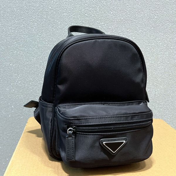 

black backpack women nylon back pack shoulder bag fashion letters silver hardware zipper closure black waterproof handbags purse pouch