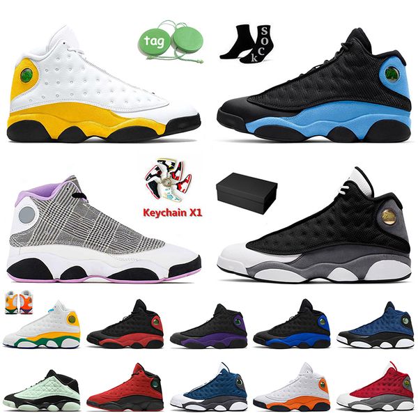 

jumpman 13 women mens basketball shoes black flint 13s del sol university blue houndstooth navy court purple starfish playground retros