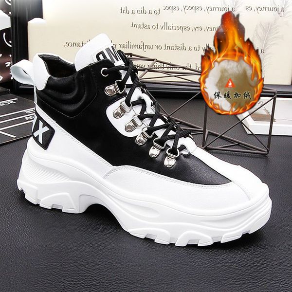 

chaussure homme luxe marque sneakers boots shoes zapatillas hombre hip ankle boot for men a1, Black