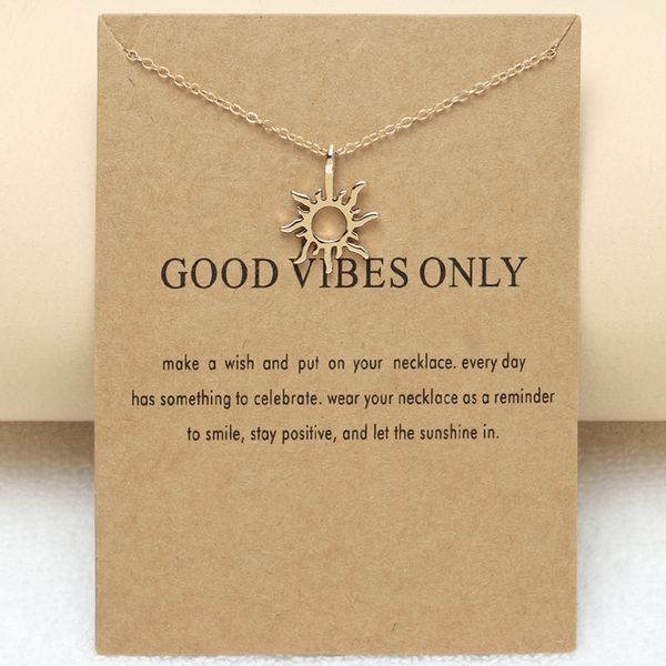 

gold plated sun pendant necklace for women girls wedding jewelry necklaces, Silver