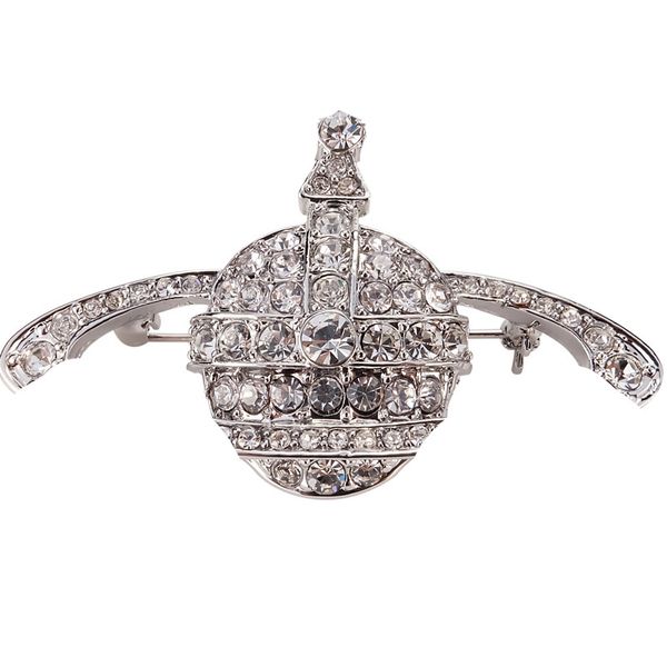 

pins brooches queen saturn full drilled large saturn shape temperament vivi brooch designer luxury cjeweler bijoux for mens womens, Gray