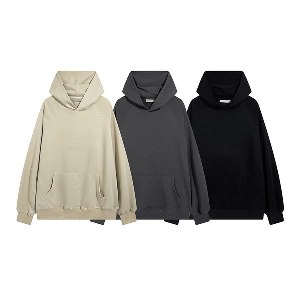 

men's hoodies sweatshirts 2021 ins mens solid color simple long sleeve m-xxl, Black