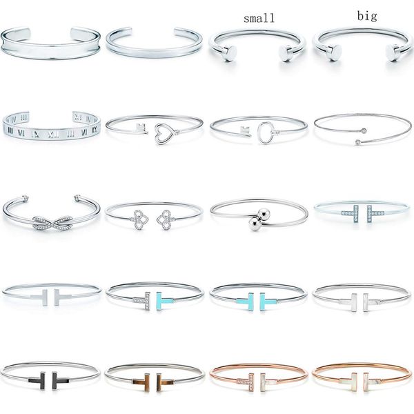 

new 100% 925 sterling silver sl 10 tfb original bracelet classic t-shaped bracelet multicolor optional luxury fine jewerly2873, Black