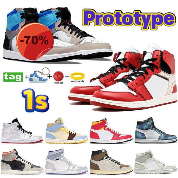 

high prototype 1 1s basketball shoes lx chicago unc powder blue reverse wolf grey sail mens sneakers mid milan pale ivory cactus jack women