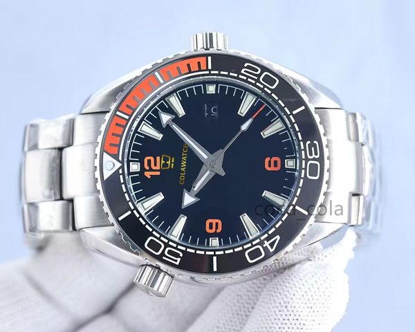 

luxury watch factory classic series fashion 42mm 45mm planet ocean 600m ceramic asia cal.8500 movement automatic mens watches, Slivery;brown