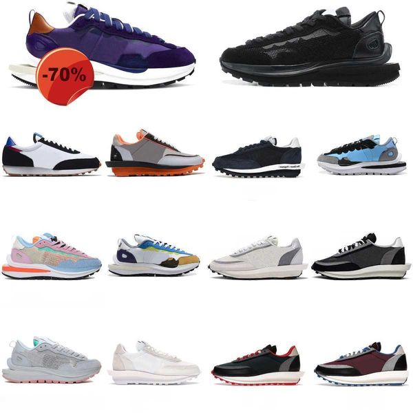 

new men women running shoes ld waffle grey blue void white nylon black multi bright citron green summit net orange blaze mens trainers